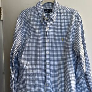 Ralph Lauren Blue Gingham Oxford Shirt